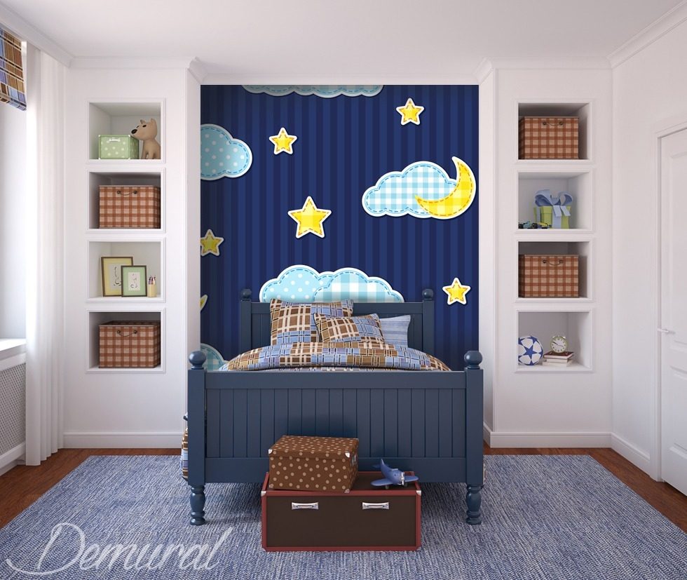 Пэчворк на спокойный сон Фотообои для мальчишеской комнаты Фотообои Demural