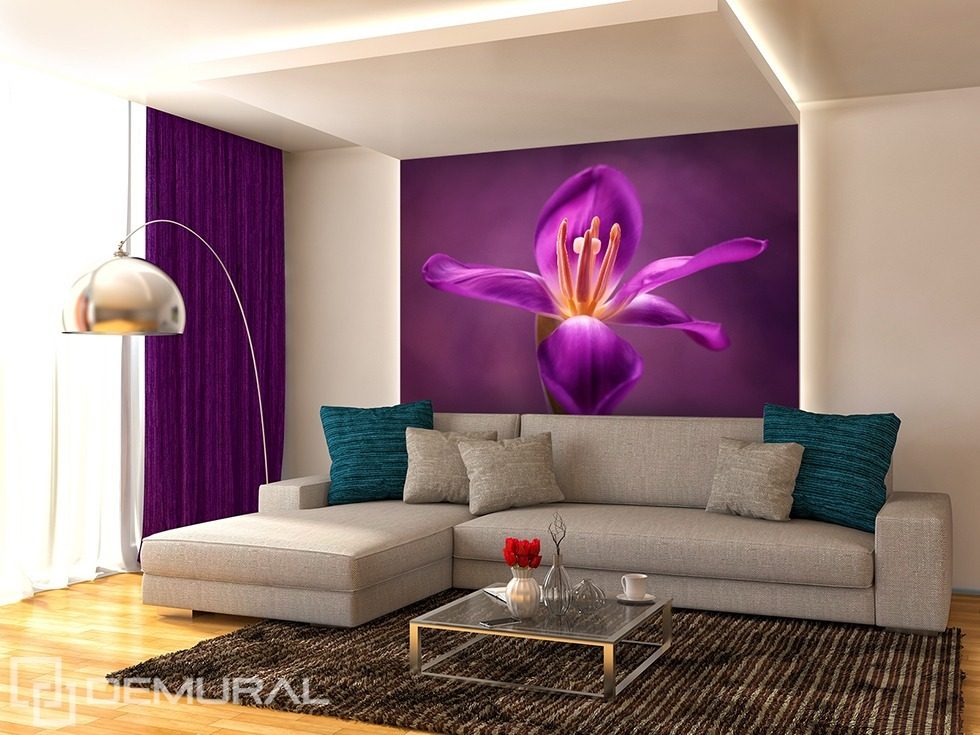 Флористика обожает фиолетовый Фотообои Цветы Фотообои Demural