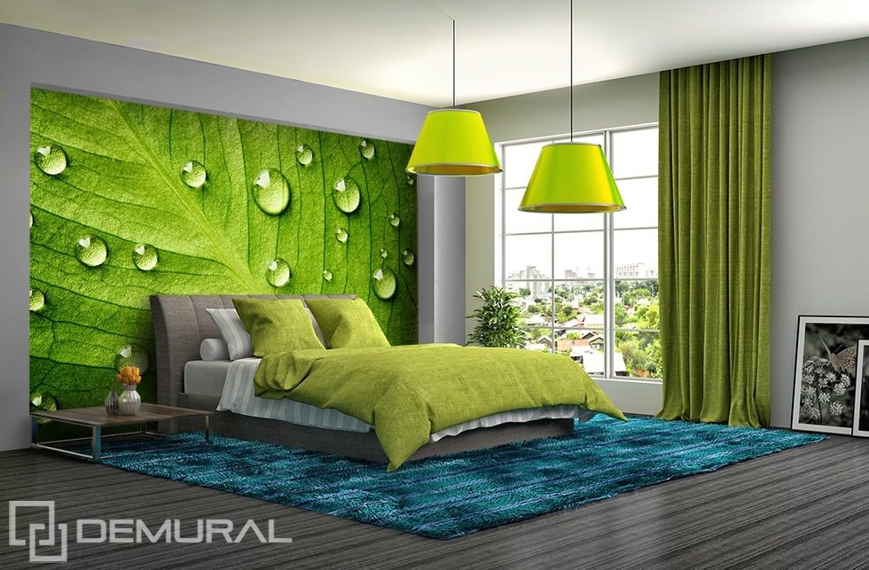 Мне зелено - Стены с листьями Фотообои для спальни Фотообои Demural
